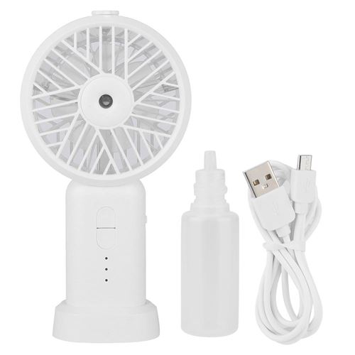 Mini ventilateur 12ml électrique USB rechargeable Blanc