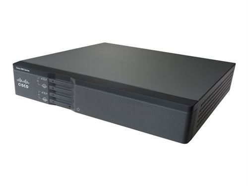 Cisco 867VAE - Routeur - modem ADSL - commutateur 3 ports - GigE - ports WAN : 2 - Montable sur rack