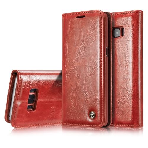 Galaxy S8 Plus / G955 Housse Etui Cuir PU Business Style Rouge ALS52939