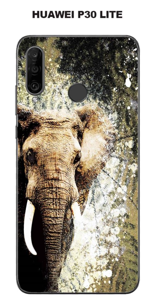 Coque Huawei P30 Lite design Elephant Spirit