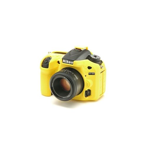 EasyCover ECND7100Y Coque en silicone pour Nikon D7100 Jaune
