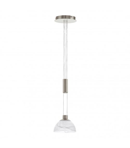 Suspension MONTEFIO 1 ampoule nickel satiné