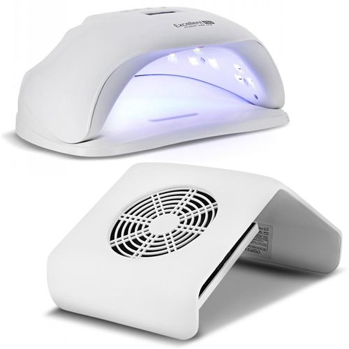 kit manucure électrique avec lampe uv et aspirateur