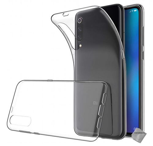 Housse etui coque silicone gel fine pour Xiaomi Mi 9 avec verre trempe - TRANSPARENT TPU