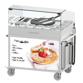 Chariot avec Crêpière 40 cm Encastrée et ses Accessoires Casselin