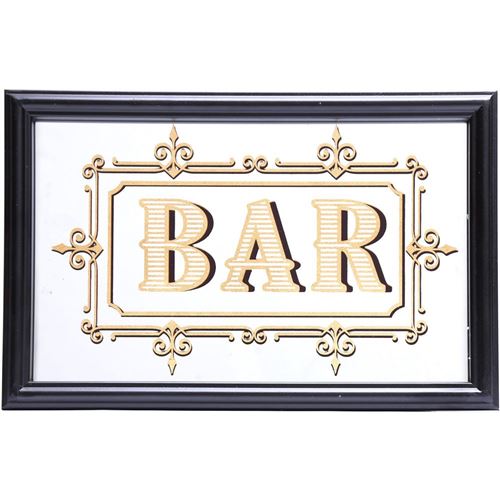 Sil - Miroir inscription Bar feuille d'or