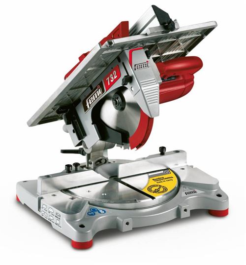 Femi - Scie &agrave; onglet avec table de d&eacute;lignage 1550W &Oslash;254mm - 732