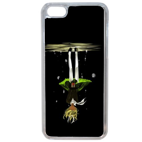 Coque Manga Fille Cheveux Jaune A L'envers Compatible Iphone 7 Plus Transparent