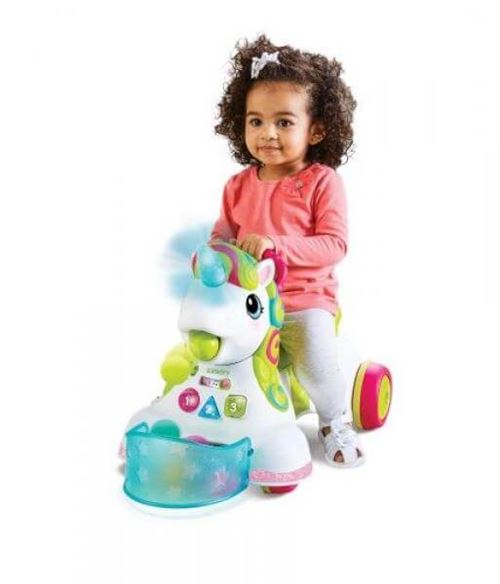 Jeu d veil Infantino Porteur licorne Attrapeur de balles 3 en 1