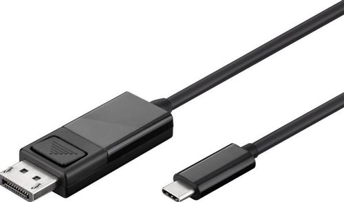 Microconnect usb3.1cdpb05 0.5m usb c displayport noir câble vidéo et adaptateur