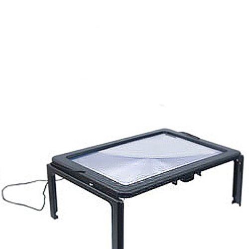 Wellys R 087592 Loupe avec éclairage Grossissement 23 x 16,5 cm, 3 – Pièces, Noir