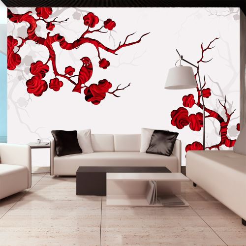 Papier peint - Red bush - Décoration, image, art | Orient |