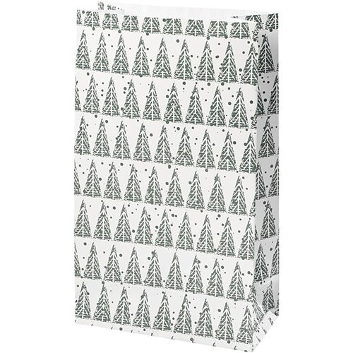 Vivi Gade sac en papier pin 12 x 6 x 21 cm blanc 8 pièces