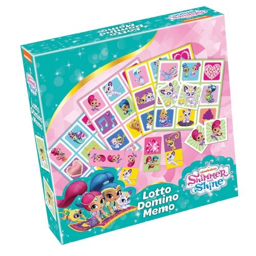 Tactic Jeux 3 en 1 (mémo, loto, domino) Shimmer and Shine