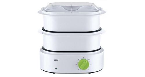 Braun - Cuiseur Vapeur Tribute Collection FS 3000 - 850 Watt - Blanc/Vert - Image 3