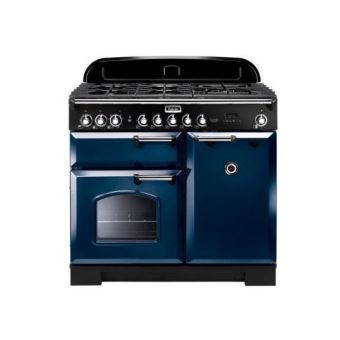 Piano de cuisson gaz falcon cdl100dfrb/c-eu bleu roi chrome