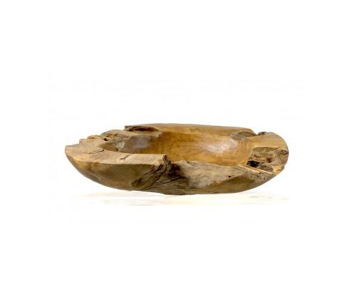 Grande Coupelle Décorative Ronde en Teck - Ø 50cm