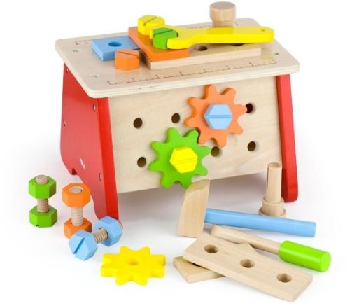 Viga Toys établi en bois 22 cm multicolore