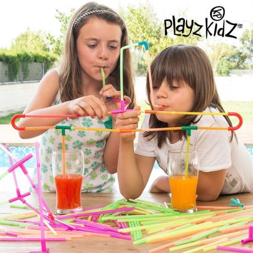 Jeu de Pailles pour Boire Playz Kidz (194 pièces)