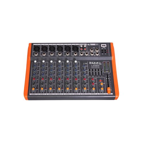 Table de mixage MX801 8 CANAUX USB SORTIE REC