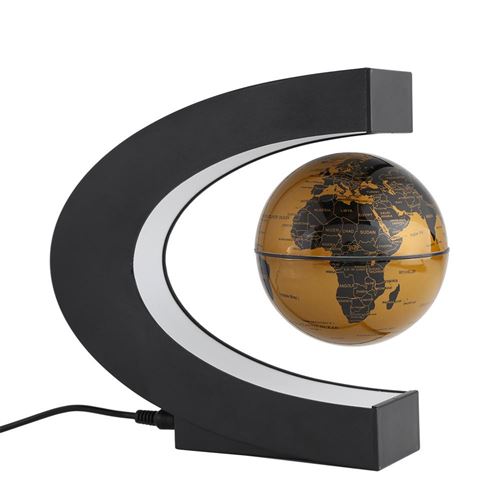 Globe Terrestre LED Levitation Magnétique 3 Lumineux Flottant