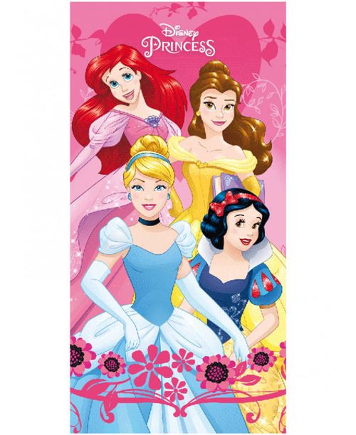 Serviette de bain Princesses Disney Heart