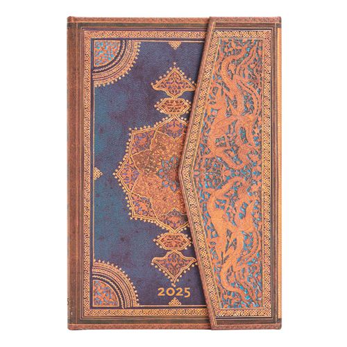 Agenda semainier PAPERBLANKS Safavid Indigo Mini 9,5x14cm 2025
