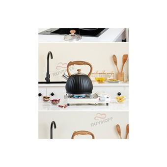 Bouilloire électrique 2,3 L, bouilloire électrique noire intérieure en  acier inoxydable 2,3 L antirouille pour la maison : : Cuisine et  Maison