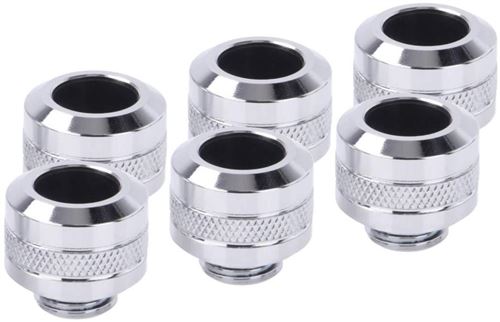 Refrigeration Liquide Alphacool Kit raccords laiton chromé 1/4" 20 mm - Image 4
