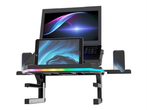 Non Communiqué Noir Enermax R.t. Stand - Socle De Notebook / Tablette - Avec Support Pour Smartphone, Support De Tablette