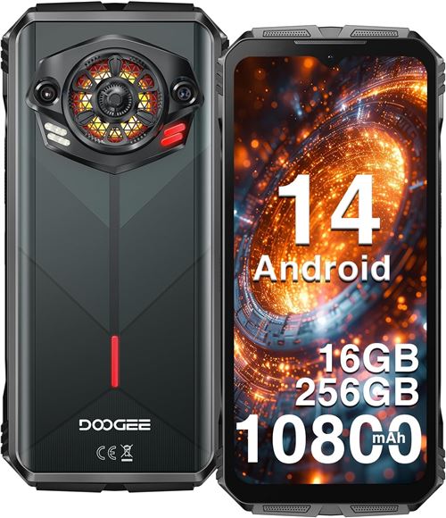 DOOGEE S Punk Smartphone 6.58 256Go dual sim 4G- Noir