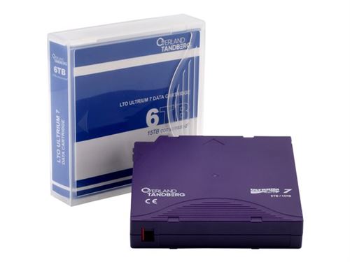 Overland-Tandberg - LTO Ultrium 7 - 6 To / 15 To - non étiqueté - quantité minimum commandée de 5 unités - pour Overland-Tandberg LTO-7, LTO-7 HH