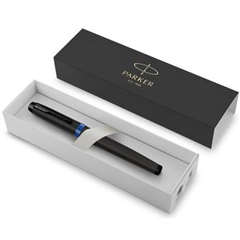Parker IM Vibrant Rings Noir bleu ocean Plume M