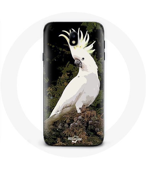 Coque Samsung Galaxy J3 2017 Cacatoes Perroquets Blanc sur l'arbre Maniacase