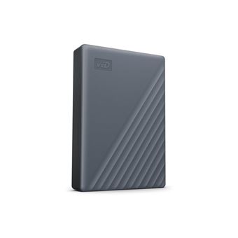 WD My Passport WDBY3J0060BGY - Disque dur - chiffré - 6 To - externe (portable) - USB 3.2 Gen 1 - AES 256 bits - gris silicone