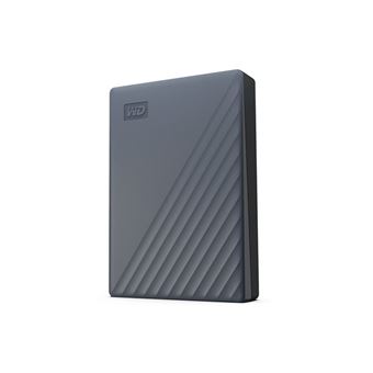 WD My Passport WDBY3J0060BGY - Disque dur - chiffré - 6 To - externe (portable) - USB 3.2 Gen 1 - AES 256 bits - gris silicone