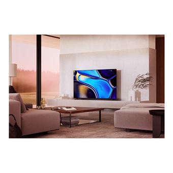 Sony Bravia 8 Professional Displays FWD-77XR80 - Classe de diagonale 77" (76.7" visualisable) TV OLED - signalisation numérique - Smart TV - Google TV - 4K UHD (2160p) 3840 x 2160 - HDR - cadre clignotant - Argent foncé, finition par vibration - 1