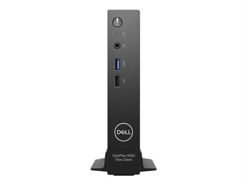 Dell OptiPlex 3000 Thin Client - Client léger - MBF - 1 x Celeron N5105 / 2 GHz - RAM 4 Go - flash - eMMC 32 Go - UHD Graphics - Gigabit Ethernet - Dell ThinOS - moniteur : aucun - noir - BTS - avec 3 ans de service ProSupport de Dell