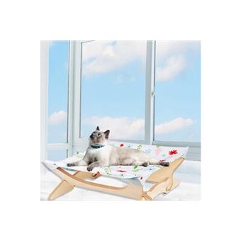 Cadre carré amovible en bois à hamac à quatre pointes pour chat et hamac - 1