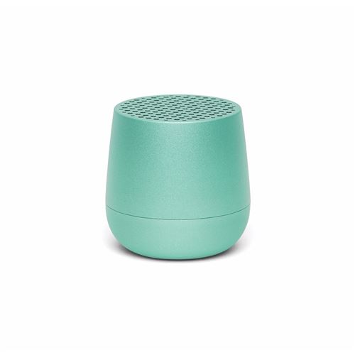 Enceinte bluetooth rechargeable en aluminium bleu c&eacute;ladon