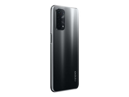 OPPO A54 5G - 5G smartphone - double SIM - RAM 4 Go / Mémoire interne 64 Go - microSD slot - Écran LCD - 6.5"" - 2400 x 1080 pixels (90 Hz) - 4x caméras arrière 48 MP, 8 MP, 2 MP, 2 MP - front camera 16 MP - avec OPPO Enco Buds - noir État correct - N/A reconditionné disponible sur Fnac