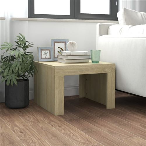 Vidaxl - Table basse Ch&ecirc;ne sonoma 50x50x35 cm Agglom&eacute;r&eacute;