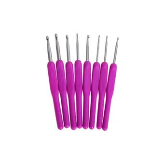 Set De 14 Aiguilles à Crochet Avec Poignées Ergonomiques - Tailles 2mm à 10mm Multicolores