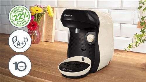 Macchina Per Caffè Bosch TASSIMO T10 Happy Black - Multi-bevanda 1400W, Classe A+