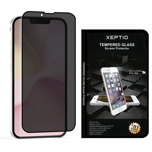 Protection d'écran vitre anti espion pour Apple iPhone 16e / SE 4 2025 5G privacy Verre trempé - Tempered Glass Protecteur d'écran de confidentialité - XEPTIO