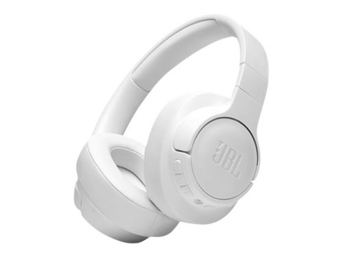 Jbl Tune 670Nc - Écouteurs Avec Micro - Sur L'Oreille - Bluetooth - Sans Fil, Filaire - Suppresseur De Bruit Actif - Jack 3,5Mm - Blanc