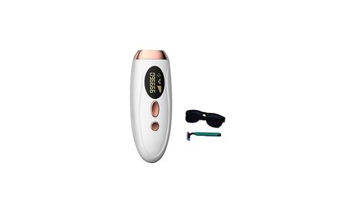 Épilateur laser permanent ipl pour femmes 999999 000 flashs affichage lcd -blanc