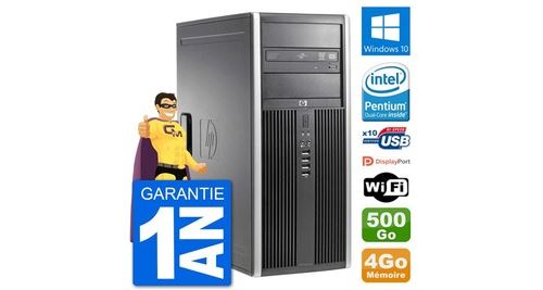 Pc tour hp 8200 intel g630 ram 4go disque dur 500go windows 10 wifi