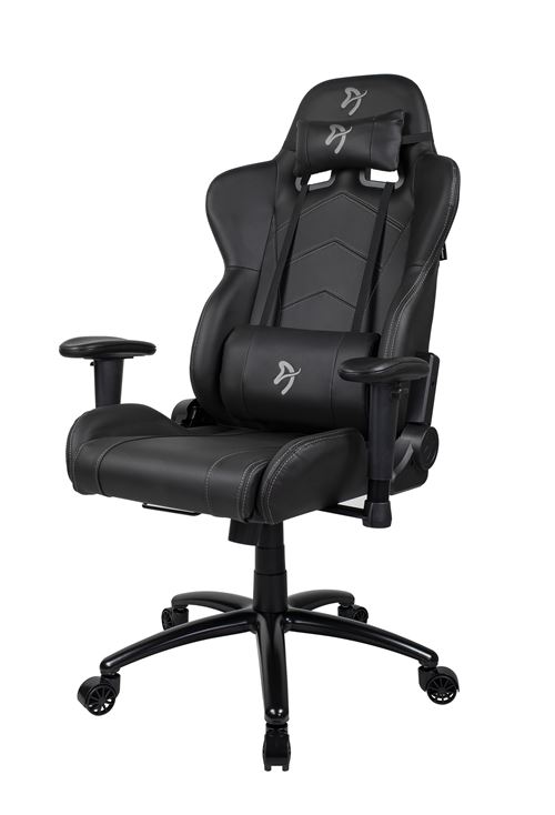 Arozzi Inizio Black PU - Grey logo