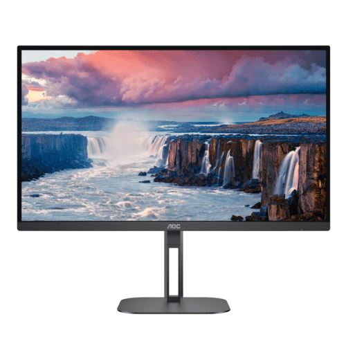 AOC Value-line Q27V5N/BK - V5 series - écran LED - 27 - 2560 x 1440 QHD @ 75 Hz - VA - 300 cd/m² - 4000:1 - 4 ms - 2xHDMI. 2xDisplayPort - haut-parleurs - noir mat
